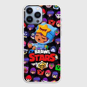 Чехол для iPhone 13 Pro Max с принтом BRAWL STARS в Екатеринбурге,  |  | Тематика изображения на принте: 8 bit | 8 бит | bibi | brawl stars | crow | el brown | leon | leon shark | max | mr.p | sally leon | shark | stars | virus | werewolf | акула | биби | вирус | ворон | леон | оборотень | пингвин