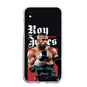 Чехол для iPhone XS Max матовый с принтом Roy Jones в Екатеринбурге, Силикон | Область печати: задняя сторона чехла, без боковых панелей | captain hook | roy jones | roy levesta jones | бокс | капитан хук | рой джонс