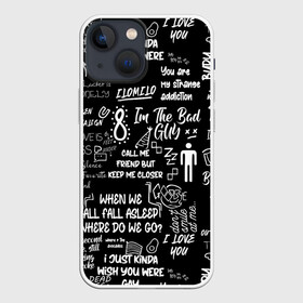 Чехол для iPhone 13 mini с принтом BILLIE EILISH BLACK в Екатеринбурге,  |  | bad guy | billie eilish | music | ocean eyes | pop | билли айлиш | билли эйлиш | девушка | музыка