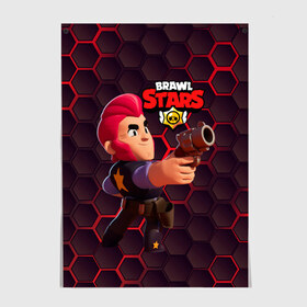 Постер с принтом Brawl Stars Colt (Кольт) в Екатеринбурге, 100% бумага
 | бумага, плотность 150 мг. Матовая, но за счет высокого коэффициента гладкости имеет небольшой блеск и дает на свету блики, но в отличии от глянцевой бумаги не покрыта лаком | brawl | brawl stars | brawlstars | brawlstarsmemes | brawl_stars | clashofclans | clashroyale | colt | plp | supercell | бравл | бравлстарс | кольт