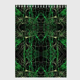 Скетчбук с принтом Древо в Екатеринбурге, 100% бумага
 | 48 листов, плотность листов — 100 г/м2, плотность картонной обложки — 250 г/м2. Листы скреплены сверху удобной пружинной спиралью | дерево | земля | корни | линии | листья | природа | текстуры | узор