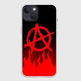 Чехол для iPhone 13 с принтом АНАРХИЯ | ANARCHY в Екатеринбурге,  |  | anarchy | riot | rock | анархия | бунт | знаки | музыка | панки | рок | символ