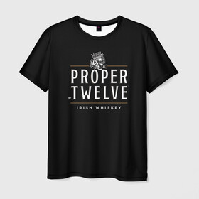 Мужская футболка 3D с принтом Conor McGregor (Proper Twelve) в Екатеринбурге, 100% полиэфир | прямой крой, круглый вырез горловины, длина до линии бедер | conor | conor mcgregor | proper twelve | ufc | whiskey | виски | пропер твелв | юфс