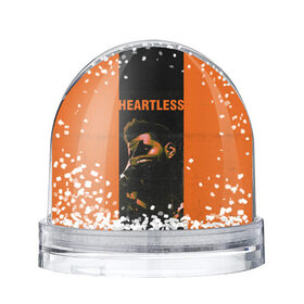 Снежный шар с принтом HEARTLESS в Екатеринбурге, Пластик | Изображение внутри шара печатается на глянцевой фотобумаге с двух сторон | blinding lights | heartless | starboy | the weekend | уикенд