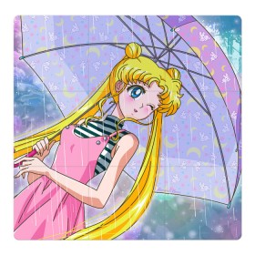 Магнитный плакат 3Х3 с принтом Sailor Moon в Екатеринбурге, Полимерный материал с магнитным слоем | 9 деталей размером 9*9 см | Тематика изображения на принте: baby | bunny | girl | like | pink | sailormoon | usagi | вода капли | воин | волосы | глаза | девушка | дождь | зайчик | зонтик | котик | кролик | лето | луна | малышка | матроска | небо | облака | природа | радуга | розовый