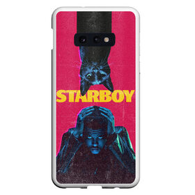 Чехол для Samsung S10E с принтом STARBOY в Екатеринбурге, Силикон | Область печати: задняя сторона чехла, без боковых панелей | Тематика изображения на принте: blinding lights | heartless | starboy | the weekend | уикенд