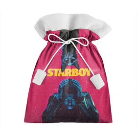 Подарочный 3D мешок с принтом STARBOY в Екатеринбурге, 100% полиэстер | Размер: 29*39 см | blinding lights | heartless | starboy | the weekend | уикенд