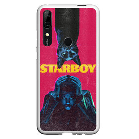 Чехол для Honor P Smart Z с принтом STARBOY в Екатеринбурге, Силикон | Область печати: задняя сторона чехла, без боковых панелей | Тематика изображения на принте: blinding lights | heartless | starboy | the weekend | уикенд