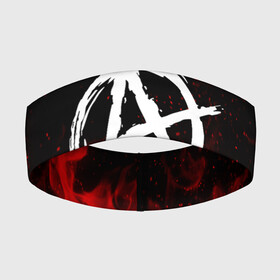 Повязка на голову 3D с принтом АНАРХИЯ | ANARCHY RED FIRE в Екатеринбурге,  |  | anarchy | riot | rock | анархия | бунт | знаки | музыка | панки | рок | символ