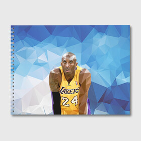 Альбом для рисования с принтом Kobe Bryant Lackers 24 blue в Екатеринбурге, 100% бумага
 | матовая бумага, плотность 200 мг. | 24 | 8 | black | blue | bryant | kobe | lackers 24 | lakers | mamba | mentality | баскетбол | брайант | детская | детскую | женская | женскую | коба | коби | купить | мамба | менталитет | мужская | мужскую | черная