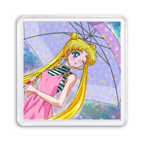 Магнит 55*55 с принтом Sailor Moon в Екатеринбурге, Пластик | Размер: 65*65 мм; Размер печати: 55*55 мм | Тематика изображения на принте: 
