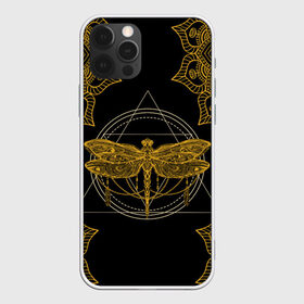 Чехол для iPhone 12 Pro Max с принтом Golden dragonfly в Екатеринбурге, Силикон |  | dragonfly | golden dragonfly | стрекоза