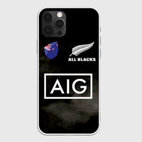 Чехол для iPhone 12 Pro с принтом ALL BLACKS в Екатеринбурге, силикон | область печати: задняя сторона чехла, без боковых панелей | all blacks | new zealandd | rugby | новая зеландия | олл блэкс | регби | хака