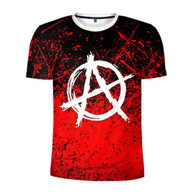 Мужская футболка 3D спортивная с принтом АНАРХИЯ в Екатеринбурге, 100% полиэстер с улучшенными характеристиками | приталенный силуэт, круглая горловина, широкие плечи, сужается к линии бедра | anarchy | riot | rock | анархия | бунт | знаки | музыка | панки | рок | символ