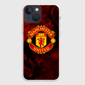 Чехол для iPhone 13 mini с принтом МАНЧЕСТЕР ЮНАЙТЕД | FCMU | MANCHESTER UNITED в Екатеринбурге,  |  | fc | fcmu | football | football club | manchester united | red devils | sport | красные дьяволы | манчестер юнайтед | спорт | фк | фкмю | футбол | футбольный клуб