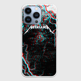 Чехол для iPhone 13 Pro с принтом METALLICA GLITCH STORM в Екатеринбурге,  |  | metallica | rock | джеймс хэтфилд | джейсон ньюстед | дэйв мастейн | кирк хэмметт | клифф бёртон | ларс ульрих | металлика | музыка | роберт трухильо | рок