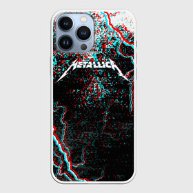 Чехол для iPhone 13 Pro Max с принтом METALLICA GLITCH STORM в Екатеринбурге,  |  | metallica | rock | джеймс хэтфилд | джейсон ньюстед | дэйв мастейн | кирк хэмметт | клифф бёртон | ларс ульрих | металлика | музыка | роберт трухильо | рок