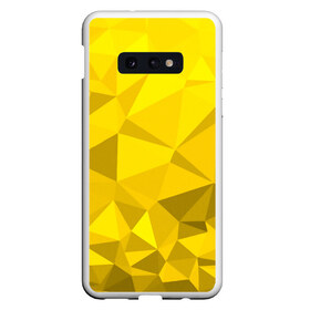 Чехол для Samsung S10E с принтом YELLOW ABSTRACT в Екатеринбурге, Силикон | Область печати: задняя сторона чехла, без боковых панелей | Тематика изображения на принте: abstract | abstraction | color | fractal | geometry | paitnt | polygon | polygonal | psy | абстракция | геометрия | краски | неоновые | полигоны | психоделика | фрактал