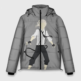 Мужская зимняя куртка 3D с принтом Atsushi Nakajima в Екатеринбурге, верх — 100% полиэстер; подкладка — 100% полиэстер; утеплитель — 100% полиэстер | длина ниже бедра, свободный силуэт Оверсайз. Есть воротник-стойка, отстегивающийся капюшон и ветрозащитная планка. 

Боковые карманы с листочкой на кнопках и внутренний карман на молнии. | Тематика изображения на принте: atsushi | bungou | dogs | nakajima | stray | tiger | атсуси | атсуши | ацуси | ацуши | бродячие псы | бродячих | литературные гении | накаджима | накадзима | проза | псов | тигр