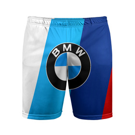 Мужские шорты спортивные с принтом BMW в Екатеринбурге,  |  | amg | auto | bmw | honda | jdm | mercedes | nissan | porsche | racing | sport | toyota | автомобил | автомобильные | киа | лексус | марка | машины | митсубиси | ниссан | порше | спорт | субару | тесла | тойота | хонда