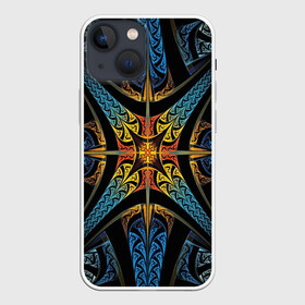 Чехол для iPhone 13 mini с принтом FRACTAL 2020 в Екатеринбурге,  |  | abstract | abstraction | color | fractal | geometry | paitnt | polygon | polygonal | psy | абстракция | геометрия | краски | неоновые | полигоны | психоделика | фрактал