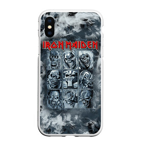 Чехол для iPhone XS Max матовый с принтом Iron Maiden в Екатеринбурге, Силикон | Область печати: задняя сторона чехла, без боковых панелей | 80s | hardrock | heavy | iron | maiden | metal | pop | steve harris | the final frontier | uk | айрон | группа | железная дева | метал | мэйден | хеви