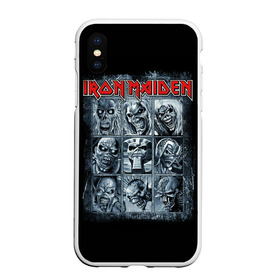 Чехол для iPhone XS Max матовый с принтом Iron Maiden в Екатеринбурге, Силикон | Область печати: задняя сторона чехла, без боковых панелей | 80s | hardrock | heavy | iron | maiden | metal | pop | steve harris | the final frontier | uk | айрон | группа | железная дева | метал | мэйден | хеви