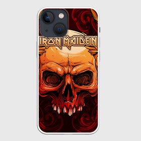 Чехол для iPhone 13 mini с принтом Iron Maiden в Екатеринбурге,  |  | 80s | hardrock | heavy | iron | maiden | metal | pop | steve harris | the final frontier | uk | айрон | группа | железная дева | метал | мэйден | хеви