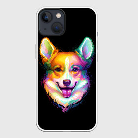 Чехол для iPhone 13 с принтом Корги в Екатеринбурге,  |  | animal | animals | corgi | dog | dogs | glitch | глитч | животные | звери | картинка | картинки | корги | ми | милота | милый | пес | прикольная | прикольные | собака | собачка
