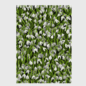 Скетчбук с принтом Подснежники в Екатеринбурге, 100% бумага
 | 48 листов, плотность листов — 100 г/м2, плотность картонной обложки — 250 г/м2. Листы скреплены сверху удобной пружинной спиралью | 8 марта | букет | весенний | весна | клумба | паттерн | подарок | подснежник | растение | цветочный | цветы. цветок