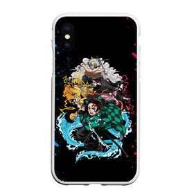 Чехол для iPhone XS Max матовый с принтом KIMETSU NO YAIBA в Екатеринбурге, Силикон | Область печати: задняя сторона чехла, без боковых панелей | demon slayer | demon slayer: kimetsu no yaiba | kimetsu | kimetsu no yaiba | nezuko | shinobu | slayer | tanjiro | клинок рассекающий демонов | незуко | танджиро | шинобу кочо