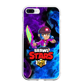 Чехол для iPhone 7Plus/8 Plus матовый с принтом BRAWL STARS LEON в Екатеринбурге, Силикон | Область печати: задняя сторона чехла, без боковых панелей | 8 bit | 8 бит | bibi | brawl stars | crow | el brown | leon | leon shark | max | mr.p | sally leon | shark | stars | virus | werewolf | акула | биби | вирус | ворон | леон | оборотень | пингвин