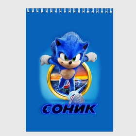 Скетчбук с принтом SONIC в Екатеринбурге, 100% бумага
 | 48 листов, плотность листов — 100 г/м2, плотность картонной обложки — 250 г/м2. Листы скреплены сверху удобной пружинной спиралью | hedgehog | metal sonic | silver | silver the hedgehog | sonic | sonic boom | sonic the hedgehog | еж | ёж сонник | ежик | игры | кино | соник | соник в кино | фильм