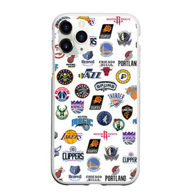 Чехол для iPhone 11 Pro Max матовый с принтом NBA Pattern в Екатеринбурге, Силикон |  | basketball | boston celtics | brooklyn nets | nba | new york knicks | philadel | toronto raptors | баскетбол | бостон селтикс | бруклин нетс | нба | нью йорк никс | спорт | торонто рэпторс | филадельфия 76ерс