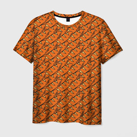 Мужская футболка 3D с принтом Хлебушек в Екатеринбурге, 100% полиэфир | прямой крой, круглый вырез горловины, длина до линии бедер | bread | food | багет | батон | еда | паттерн | текстуры | хлеб