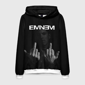 Мужская толстовка 3D с принтом EMINEM в Екатеринбурге, 100% полиэстер | двухслойный капюшон со шнурком для регулировки, мягкие манжеты на рукавах и по низу толстовки, спереди карман-кенгуру с мягким внутренним слоем. | america | eminem | rap | slim shady | usa | америка | зарубежный реп | реп | сша | эминем