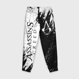 Детские брюки 3D с принтом ASSASSINS CREED в Екатеринбурге, 100% полиэстер | манжеты по низу, эластичный пояс регулируется шнурком, по бокам два кармана без застежек, внутренняя часть кармана из мелкой сетки | slayer | асасин | ассасин крид | ассассин | тамплиеры