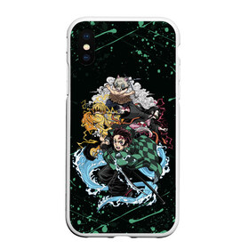 Чехол для iPhone XS Max матовый с принтом KIMETSU NO YAIBA в Екатеринбурге, Силикон | Область печати: задняя сторона чехла, без боковых панелей | demon slayer | kimetsu no yaiba | nezuko | shinobu | slayer | tanjiro | zenitsu | гию томиока | зенитцу | иноске хашибира | клинок рассекающий демонов | незуко | танджиро | шинобу кочо