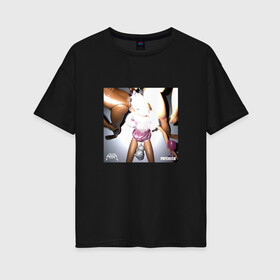 Женская футболка хлопок Oversize с принтом ПОШЛАЯ МОЛЛИ PAYCHECK в Екатеринбурге, 100% хлопок | свободный крой, круглый ворот, спущенный рукав, длина до линии бедер
 | molly | paycheck | poshlaya | бледный | кирилл | молли | пм | пошлая