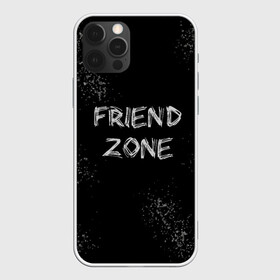 Чехол для iPhone 12 Pro с принтом FRIEND ZONE в Екатеринбурге, силикон | область печати: задняя сторона чехла, без боковых панелей | friend | zone | белая | девушка | девушке | другу | друзья | звезды | зона | любимой | люблю | минимализм | надпись | не | отношения | парень | парню | подарок | подруге | подружке | просто | только | френд