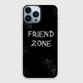 Чехол для iPhone 13 Pro Max с принтом FRIEND ZONE в Екатеринбурге,  |  | friend | zone | белая | девушка | девушке | другу | друзья | звезды | зона | любимой | люблю | минимализм | надпись | не | отношения | парень | парню | подарок | подруге | подружке | просто | только | френд