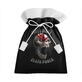 Подарочный 3D мешок с принтом Five Finger Death Punch в Екатеринбурге, 100% полиэстер | Размер: 29*39 см | Тематика изображения на принте: 5fdp | death | ffdp | finger | five | five finger death punch | punch | грув метал