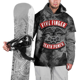 Накидка на куртку 3D с принтом Five Finger Death Punch в Екатеринбурге, 100% полиэстер |  | Тематика изображения на принте: 5fdp | death | ffdp | finger | five | five finger death punch | punch | грув метал