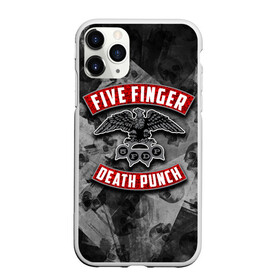 Чехол для iPhone 11 Pro матовый с принтом Five Finger Death Punch в Екатеринбурге, Силикон |  | Тематика изображения на принте: 5fdp | death | ffdp | finger | five | five finger death punch | punch | грув метал