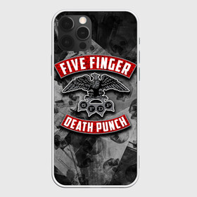 Чехол для iPhone 12 Pro с принтом Five Finger Death Punch в Екатеринбурге, силикон | область печати: задняя сторона чехла, без боковых панелей | Тематика изображения на принте: 5fdp | death | ffdp | finger | five | five finger death punch | punch | грув метал