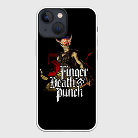 Чехол для iPhone 13 mini с принтом Five Finger Death Punch в Екатеринбурге,  |  | 5fdp | death | ffdp | finger | five | five finger death punch | punch | грув метал