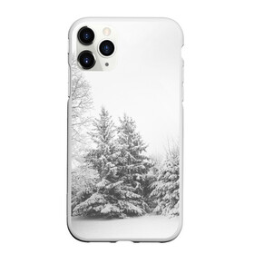 Чехол для iPhone 11 Pro Max матовый с принтом Winter Storm в Екатеринбурге, Силикон |  | winter | белый | деревья | ели | ель | заснеженный | зима | зимний | искусство | лес | природа | снег | снежная | текстура | текстуры | шторм