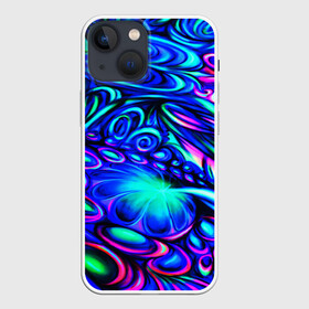 Чехол для iPhone 13 mini с принтом PSY NEON в Екатеринбурге,  |  | abstract | abstraction | color | fractal | geometry | paitnt | polygon | polygonal | psy | абстракция | геометрия | краски | неоновые | полигоны | психоделика | фрактал