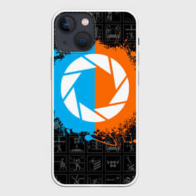 Чехол для iPhone 13 mini с принтом PORTAL. в Екатеринбурге,  |  | aperture science | black mesa xen | half life | portal | portal 2 | valve | игра | портал