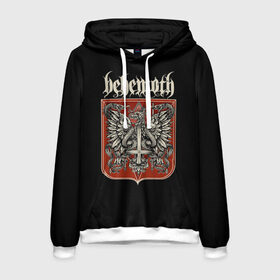 Мужская толстовка 3D с принтом Behemoth в Екатеринбурге, 100% полиэстер | двухслойный капюшон со шнурком для регулировки, мягкие манжеты на рукавах и по низу толстовки, спереди карман-кенгуру с мягким внутренним слоем. | Тематика изображения на принте: behemoth | black | blackmetal | burzum | carnifex | punk | rock | suicide silence